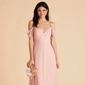 Birdy Grey Devin Convertible Floor Length Bridesmaid Dress in Dusty Rose